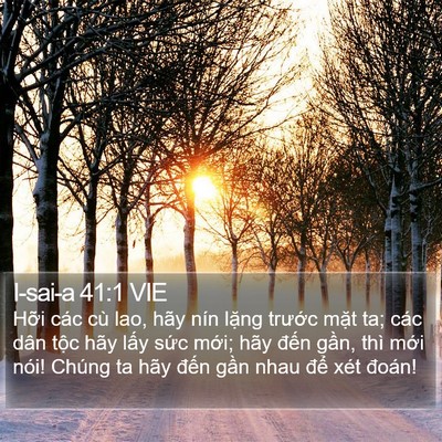 I-sai-a 41:1 VIE Bible Verse Image