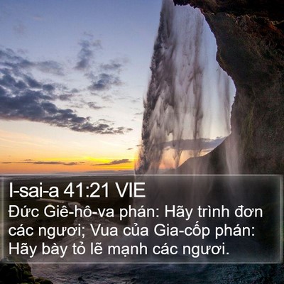 I-sai-a 41:21 VIE Bible Verse Image