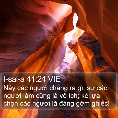 I-sai-a 41:24 VIE Bible Verse Image
