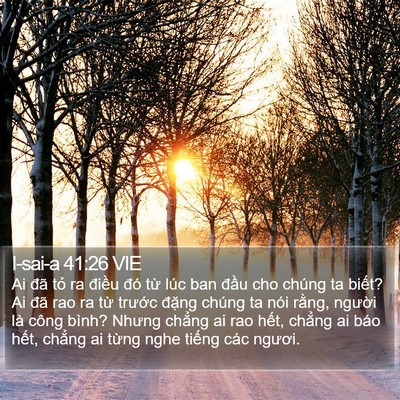 I-sai-a 41:26 VIE Bible Verse Image