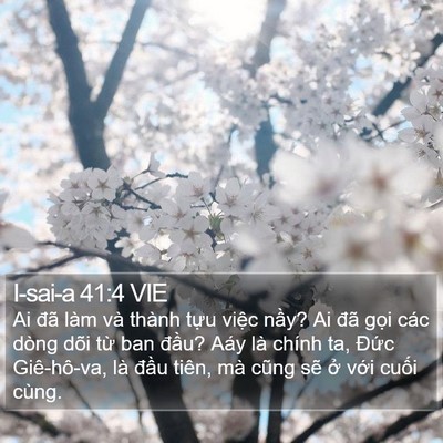 I-sai-a 41:4 VIE Bible Verse Image