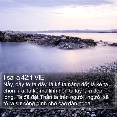 I-sai-a 42:1 VIE Bible Verse Image
