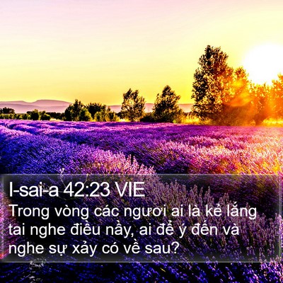 I-sai-a 42:23 VIE Bible Verse Image