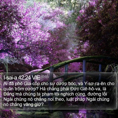 I-sai-a 42:24 VIE Bible Verse Image