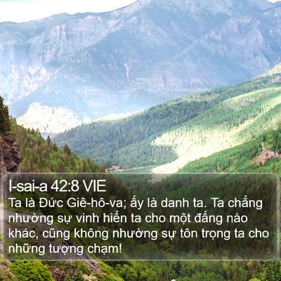 I-sai-a 42:8 VIE Bible Verse Image