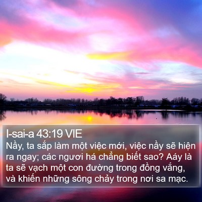 I-sai-a 43:19 VIE Bible Verse Image