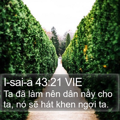 I-sai-a 43:21 VIE Bible Verse Image