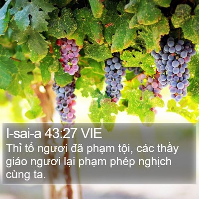 I-sai-a 43:27 VIE Bible Verse Image