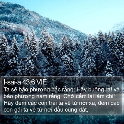 I-sai-a 43:6 VIE Bible Verse Image