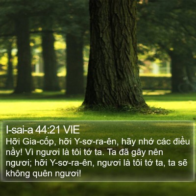 I-sai-a 44:21 VIE Bible Verse Image