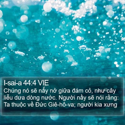 I-sai-a 44:4 VIE Bible Verse Image