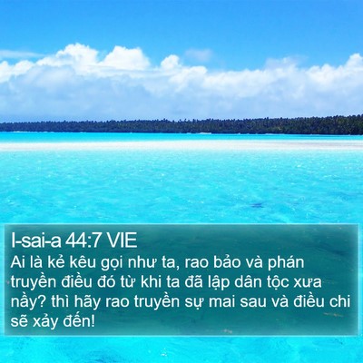 I-sai-a 44:7 VIE Bible Verse Image
