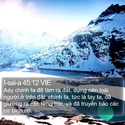 I-sai-a 45:12 VIE Bible Verse Image