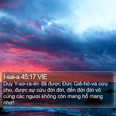 I-sai-a 45:17 VIE Bible Verse Image