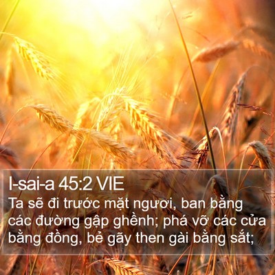 I-sai-a 45:2 VIE Bible Verse Image