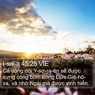 I-sai-a 45:25 VIE Bible Verse Image