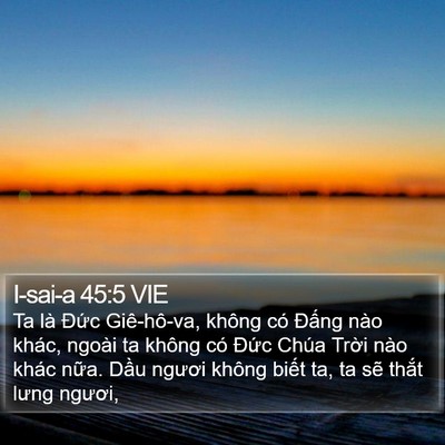 I-sai-a 45:5 VIE Bible Verse Image