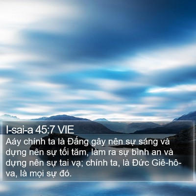 I-sai-a 45:7 VIE Bible Verse Image
