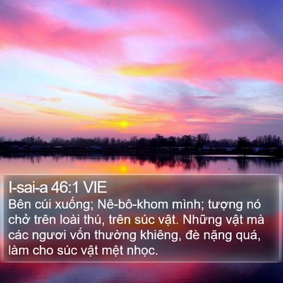 I-sai-a 46:1 VIE Bible Verse Image