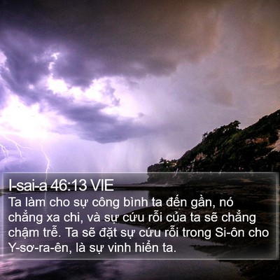 I-sai-a 46:13 VIE Bible Verse Image