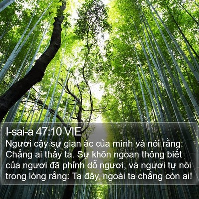 I-sai-a 47:10 VIE Bible Verse Image