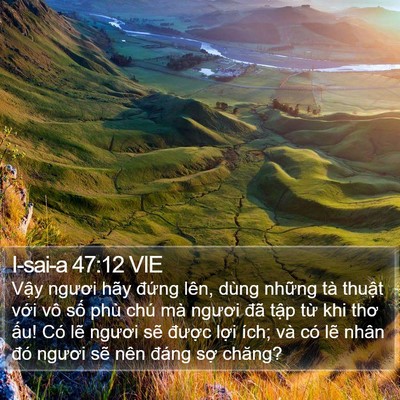 I-sai-a 47:12 VIE Bible Verse Image