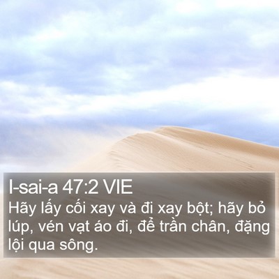 I-sai-a 47:2 VIE Bible Verse Image