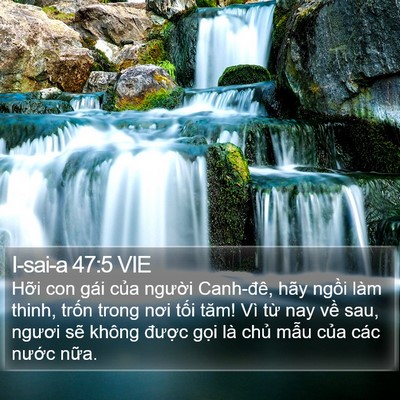 I-sai-a 47:5 VIE Bible Verse Image