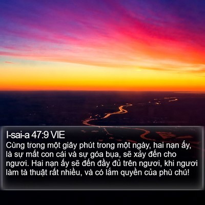 I-sai-a 47:9 VIE Bible Verse Image