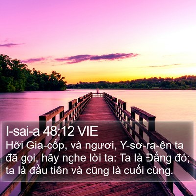 I-sai-a 48:12 VIE Bible Verse Image