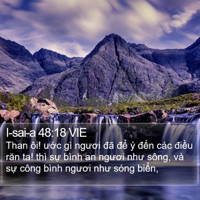 I-sai-a 48:18 VIE Bible Verse Image