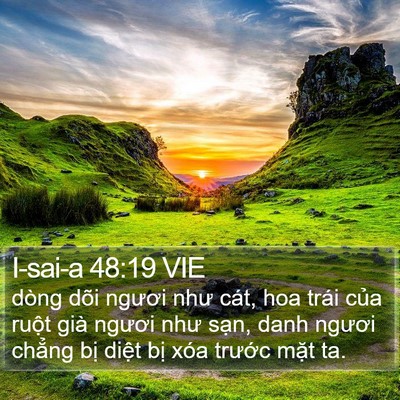 I-sai-a 48:19 VIE Bible Verse Image