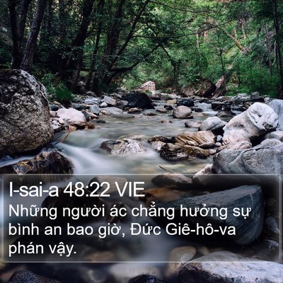 I-sai-a 48:22 VIE Bible Verse Image