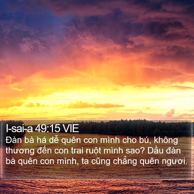 I-sai-a 49:15 VIE Bible Verse Image