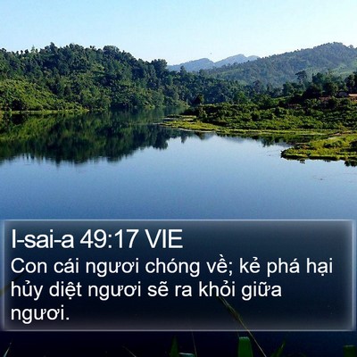 I-sai-a 49:17 VIE Bible Verse Image