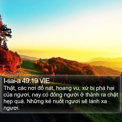 I-sai-a 49:19 VIE Bible Verse Image