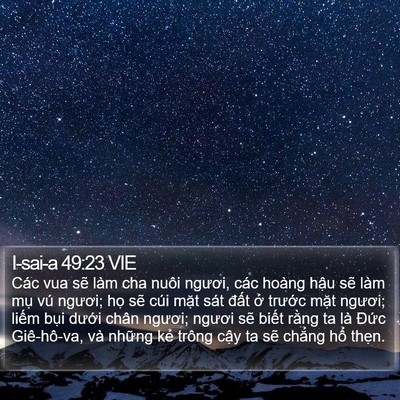 I-sai-a 49:23 VIE Bible Verse Image
