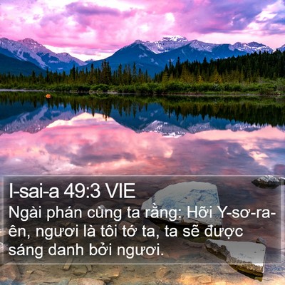 I-sai-a 49:3 VIE Bible Verse Image