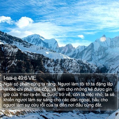 I-sai-a 49:6 VIE Bible Verse Image