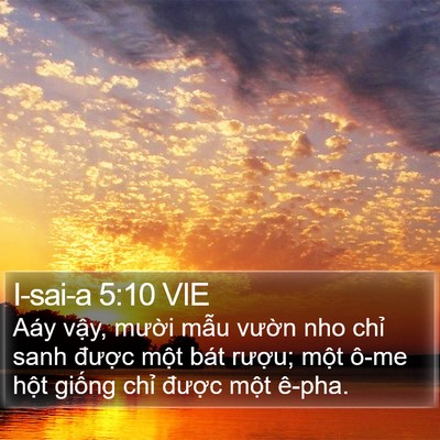 I-sai-a 5:10 VIE Bible Verse Image