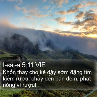 I-sai-a 5:11 VIE Bible Verse Image