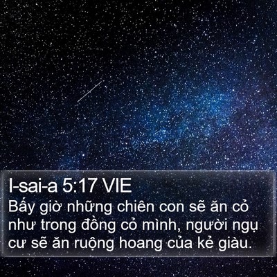 I-sai-a 5:17 VIE Bible Verse Image