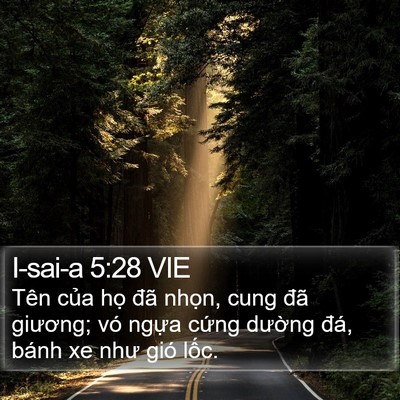 I-sai-a 5:28 VIE Bible Verse Image