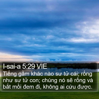 I-sai-a 5:29 VIE Bible Verse Image