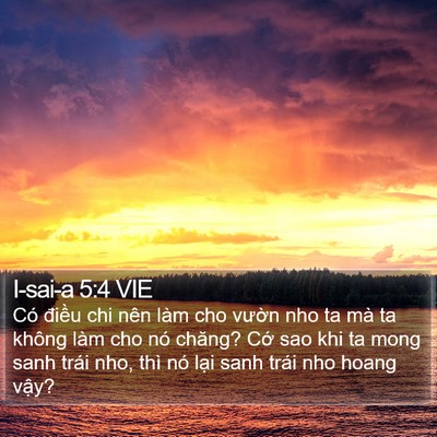 I-sai-a 5:4 VIE Bible Verse Image