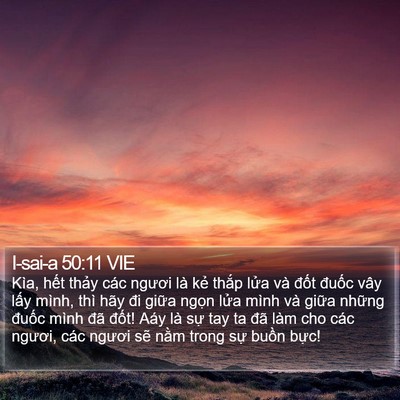 I-sai-a 50:11 VIE Bible Verse Image