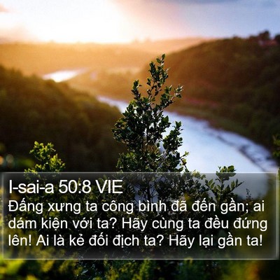 I-sai-a 50:8 VIE Bible Verse Image