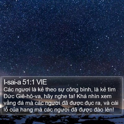 I-sai-a 51:1 VIE Bible Verse Image