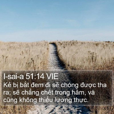 I-sai-a 51:14 VIE Bible Verse Image