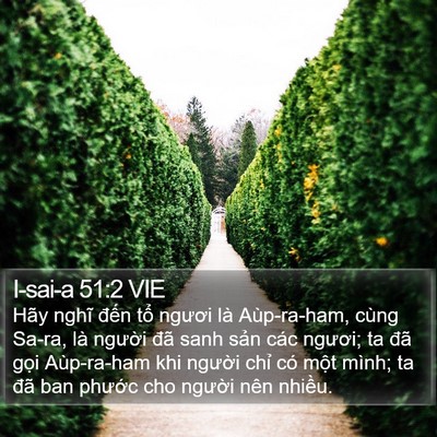 I-sai-a 51:2 VIE Bible Verse Image